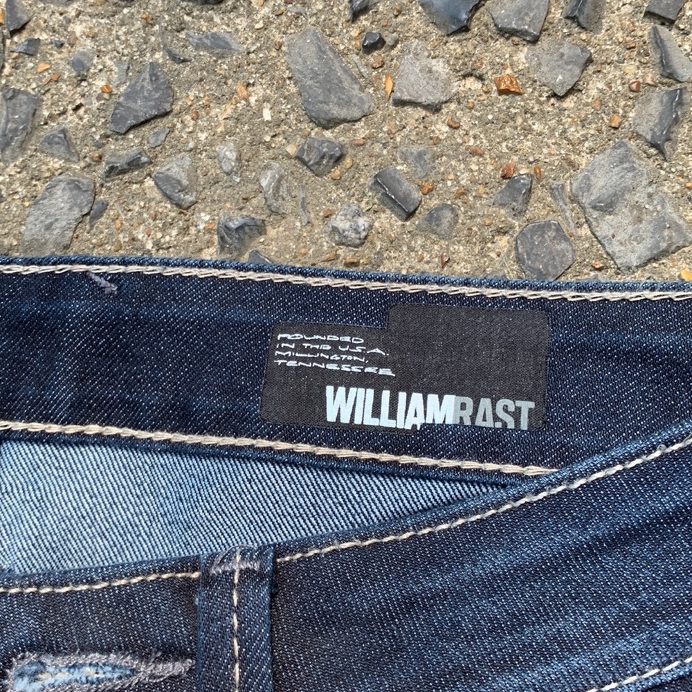 Dark blue William Rast Belle Flared with Flap women’s jeans in size 27 - Picture 2 of 3